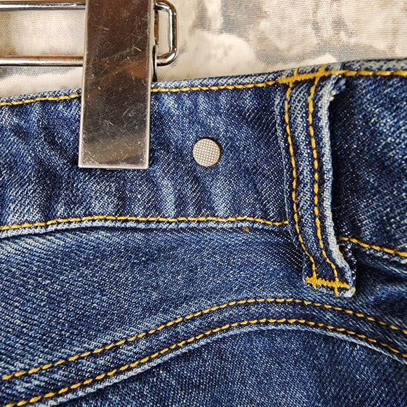 cAbi bf Boyfriend Jeans Ankle Distressed 100% Cotton High Waist Size 12 - Picture 12 of 16